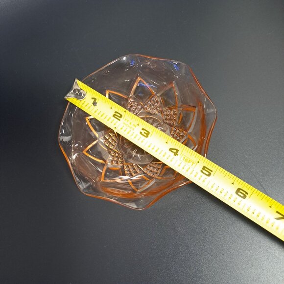 Hazel Atlas Royal Lace Pink Depression Glass Bowl Vintage - Picture 12 of 12